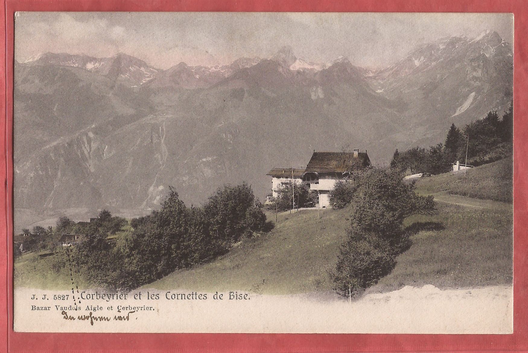 Cartes postales: Corbeyrier et les Cornettes de Bise - 1906 – D'occasion à Fislisbach par Porano