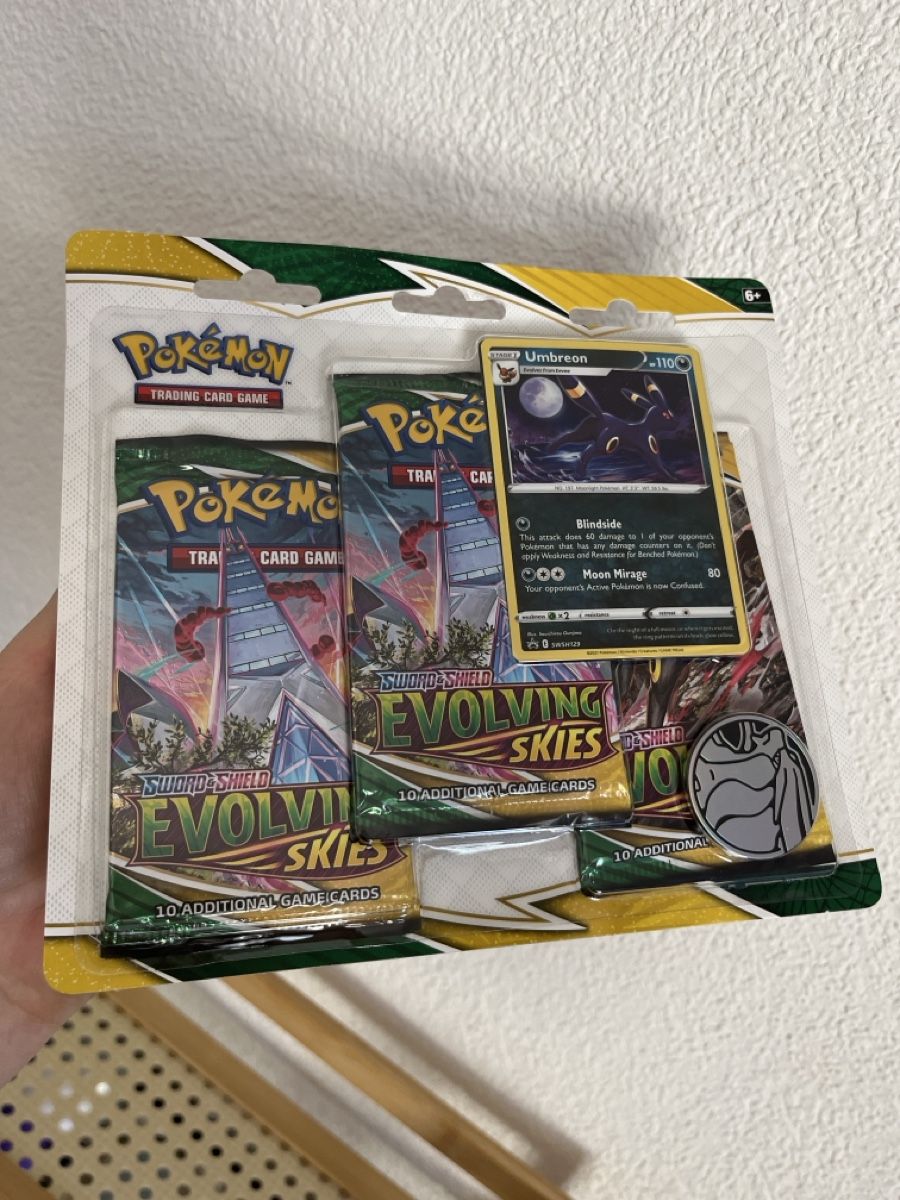 Pokémon Sammelbilder & Trading cards: Pokémon Evolving Skies Umbreon 3-Pack Blister – Gebraucht aus Au ZH von curio.concept 3