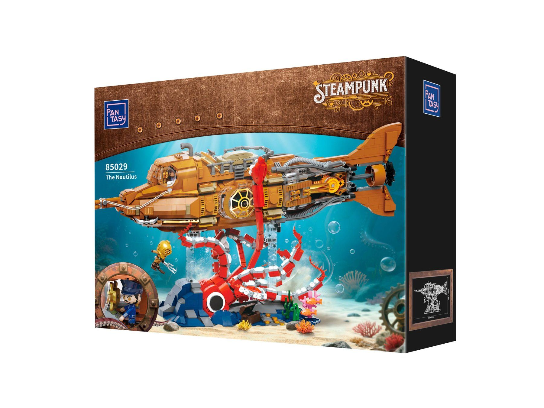 Lego Kit di costruzioni: Pantasy Original Jeu de construction Steampunk: Le Nautilus – Nuovo e nell'imballaggio originale da St-Imier venduto da ATTAKSHOP 7