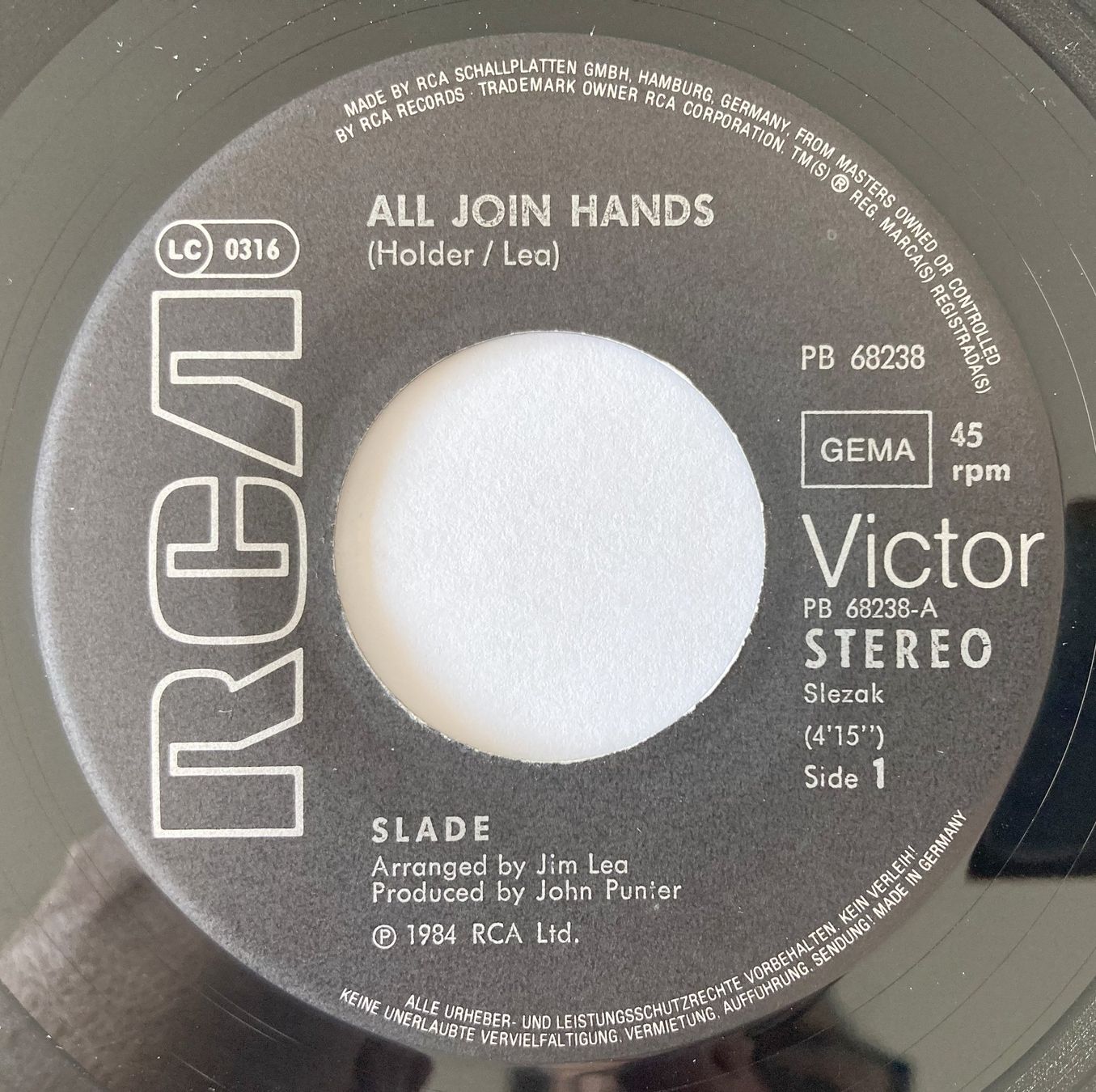 Schallplatten: SLADE - ALL JOIN HANDS – Gebraucht aus Bottens von hotter-than-hell 2