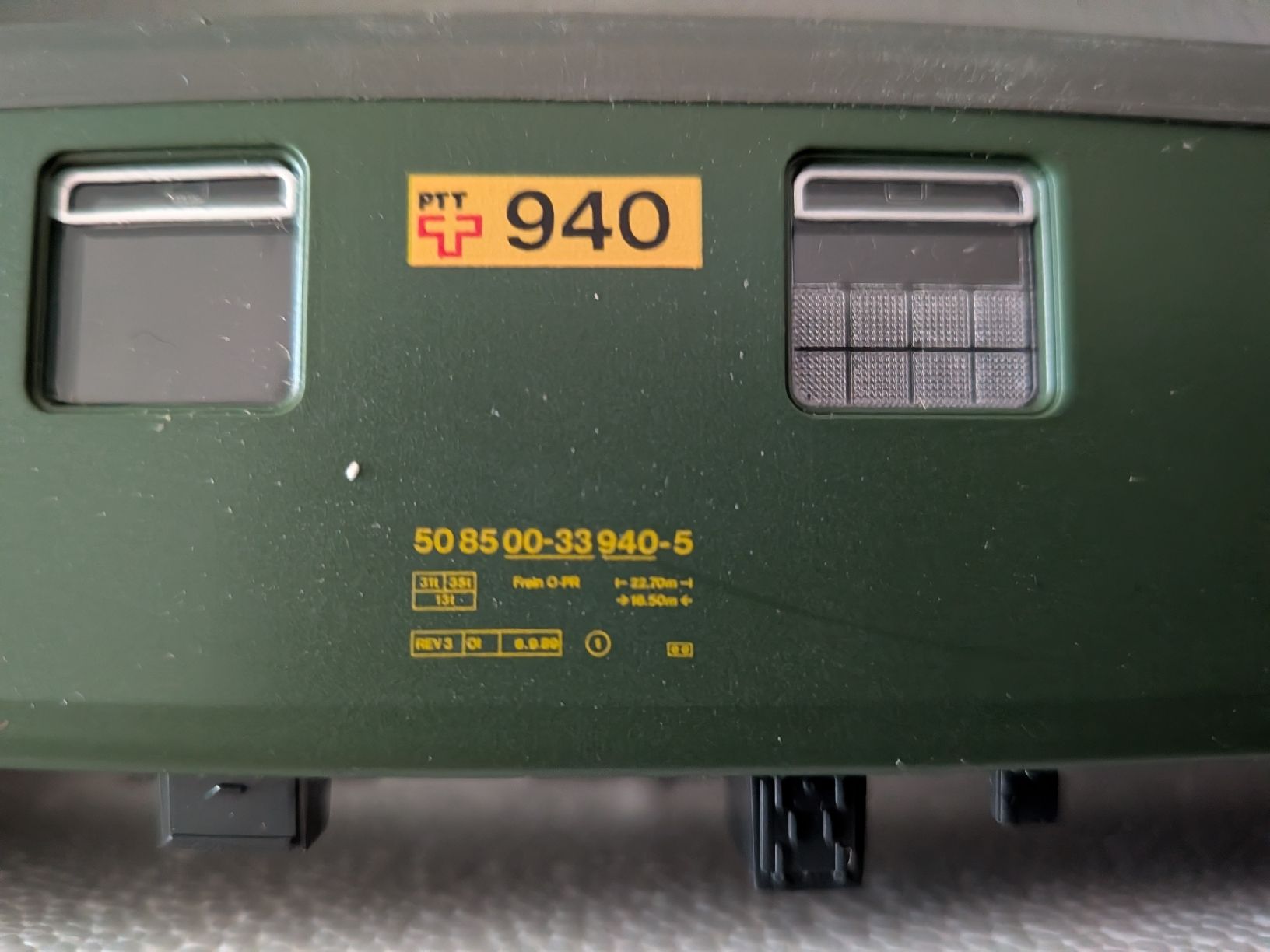 Roco Modellini di ferrovie: Fourgon postal SBB – Usato da Vevey venduto da tgv3 2