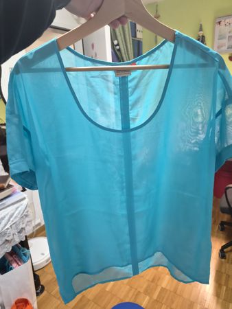 Bluse Tuerkis Gr 38 ONLY Blue Behaviour Sommer Leicht
