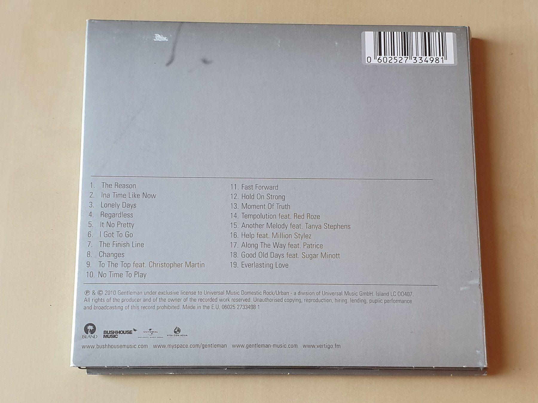 CD: Gentleman Diversity – Usato da Stansstad venduto da collectorsshop 1