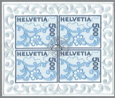 2000, NABA ST. GALLEN STICKEREIBLOCK SBK 999, ET-0, KAT. 200