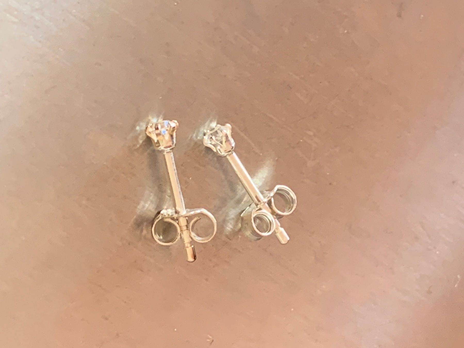 Ohrringe & -stecker: Silber-ohrstecker weiss (6kant) – Gebraucht aus Dittingen von Bijoubelle 4