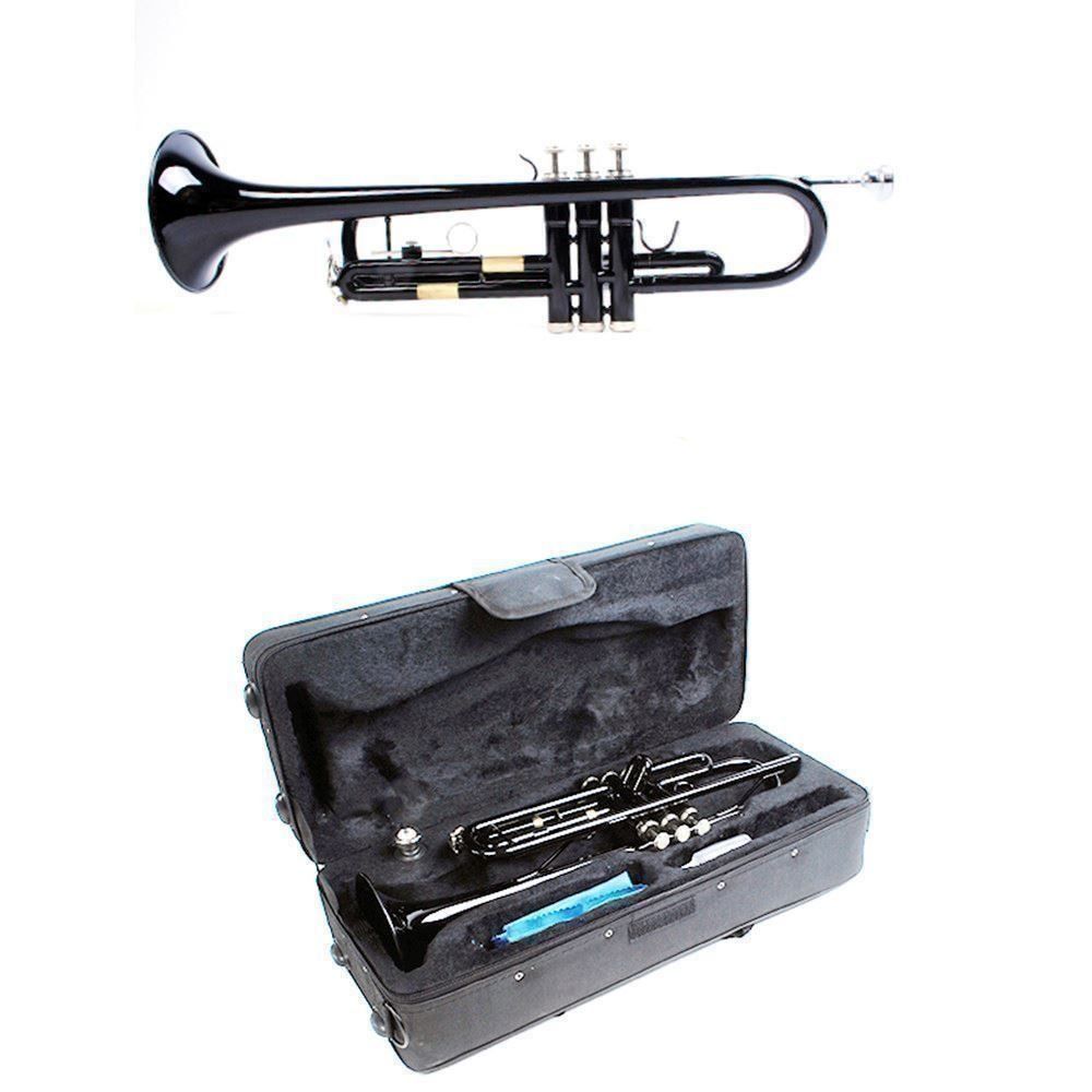 Strumenti musicali: Schwarze Trompete mit Koffer, neu! – Nuovo (secondo la descrizione) da Thun venduto da Newnewshop 1