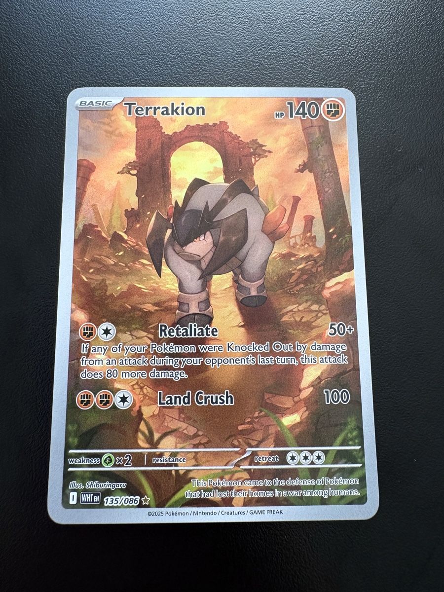 Pokémon Carte collezionabili: Pokémon Terrakion #135 Illustration Rare – Nuovo e nell'imballaggio originale da Obfelden venduto da vivialesandra