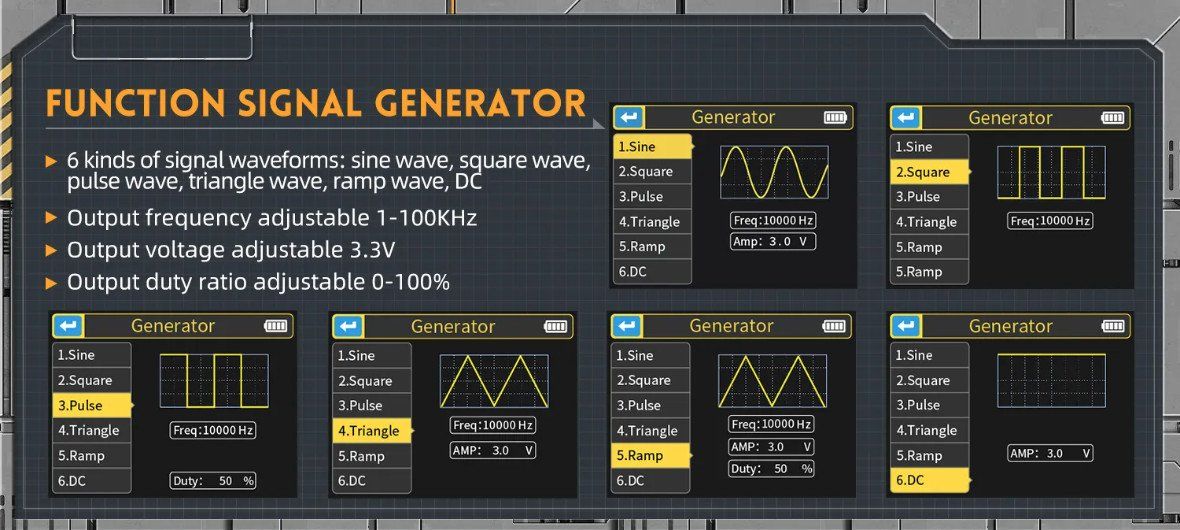 Misurare: Oscilloscope portable + testeur de composant FNIRSI DSO-TS3 – Nuovo e nell'imballaggio originale da Corcelles-près-Payerne venduto da FactoryofSound 4