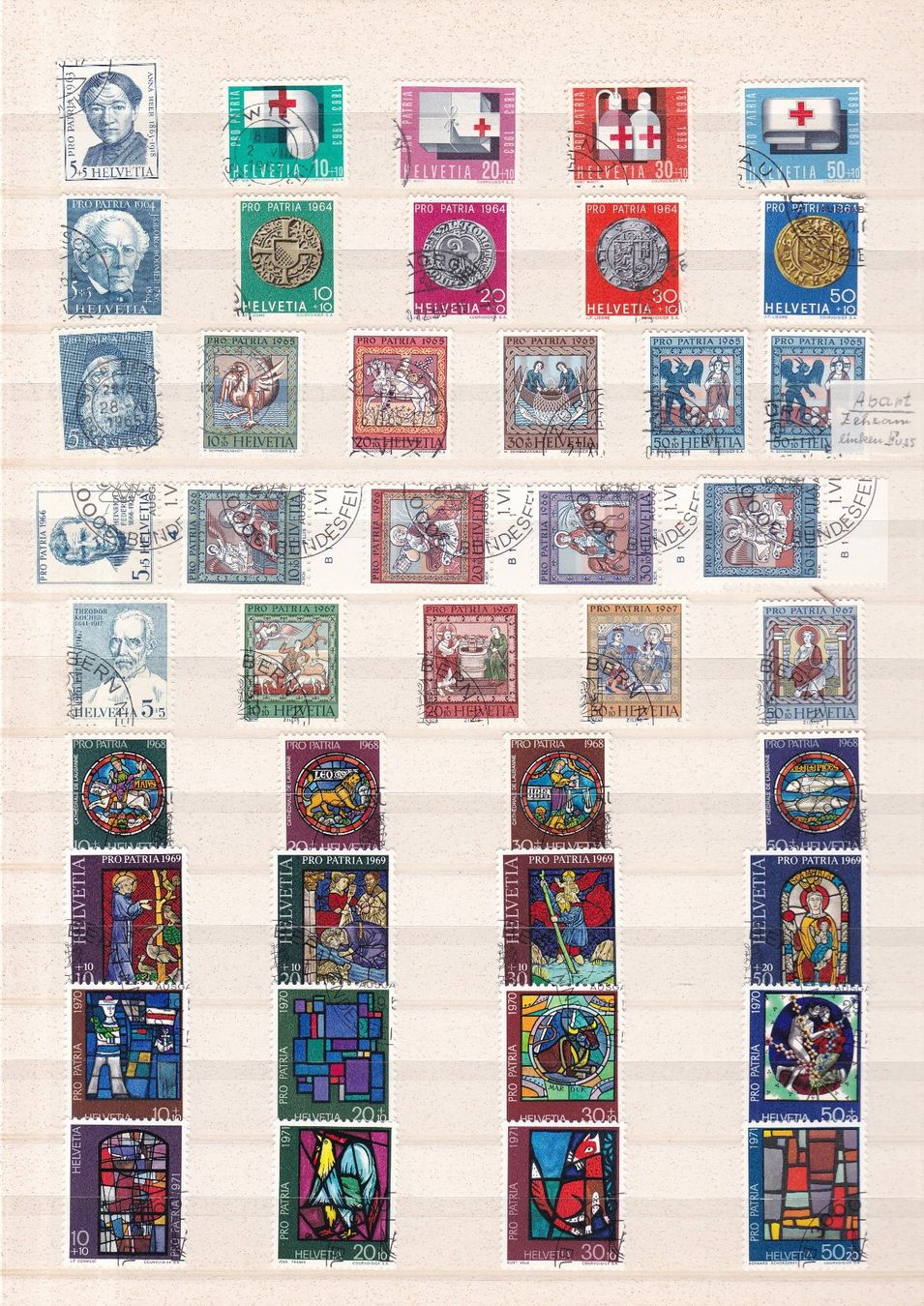 Tutti i francobolli: Pro Patria Briefmarken-Seiten ab 1938 – Usato da Münchwilen AG venduto da Nesar 3