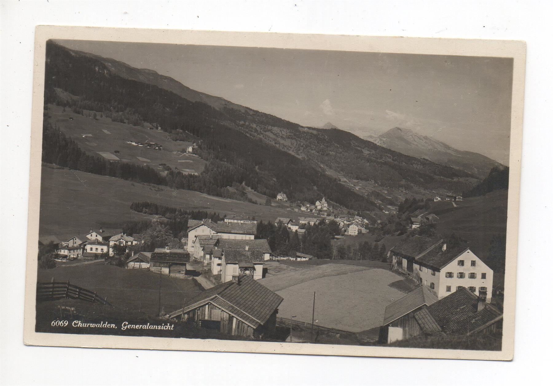Cartes postales: CHURWALDEN Generalansicht – D'occasion à Jona par philajona