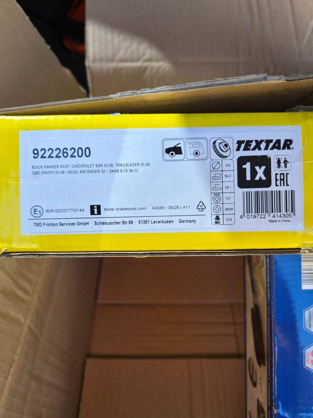 Chevrolet Toutes les pièces auto: Textar Bremsscheibe 325 mm Durchmesser – Neuf (Voir description) à Däniken SO par lakota03 3