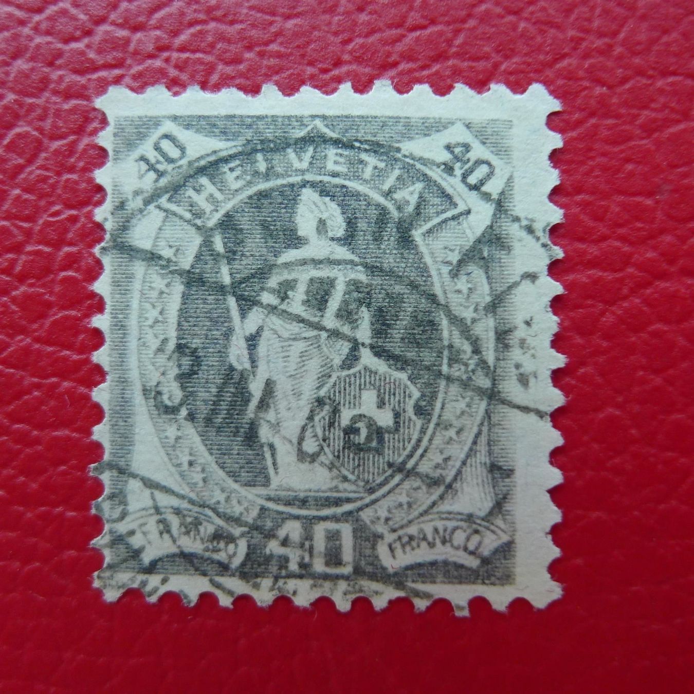 Tutti i francobolli: 1908: 99A, fehlerfrei von BERN, Kat: 100.- – Usato da Sursee venduto da Luzernerraute