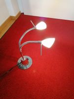 Tischlampe 2er Tulpenform Chromstahl massiv