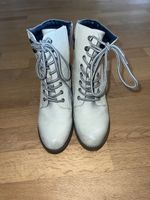 Stiefeletten Tom Tailor weiss mit Absatz gebraucht