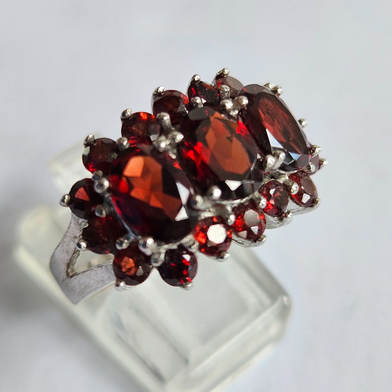 Bagues: Ring Granat Silber Grösse 56 neu – Neuf (Voir description) à Zürich par adriben 3