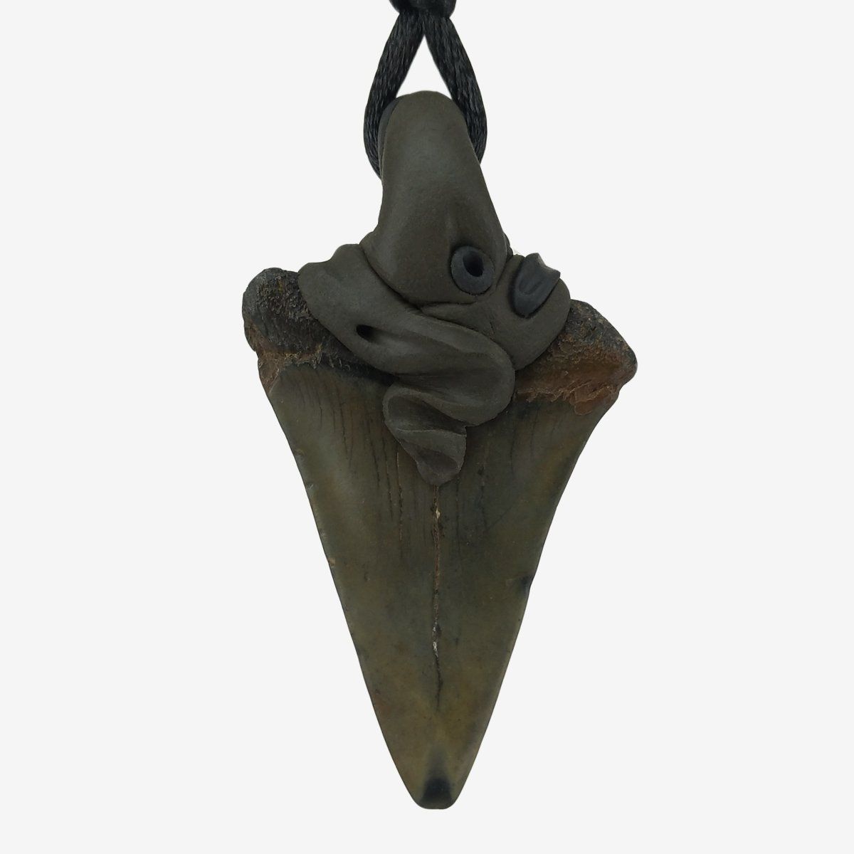 Fossilien: Mako Haifischzahn fossiliert mit eingefasstem Lapislazuli – Neu und originalverpackt aus Meilen von Kaleidoskopia 2