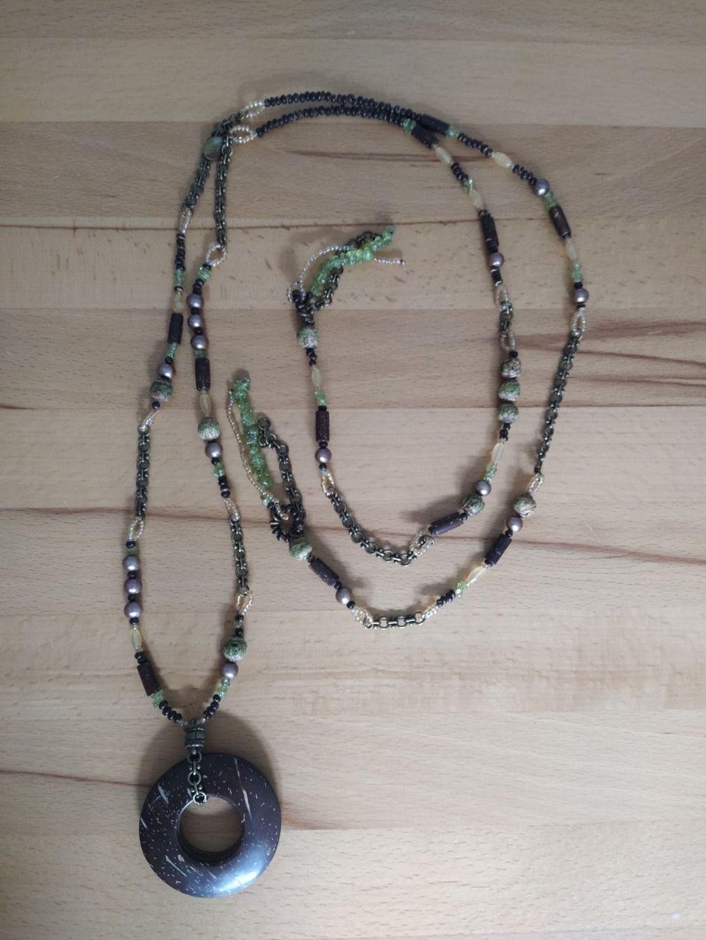 Catenine: Perlen Halskette mit Amulett von Nature, NEU – Nuovo (secondo la descrizione) da Chur venduto da Ronja777 1