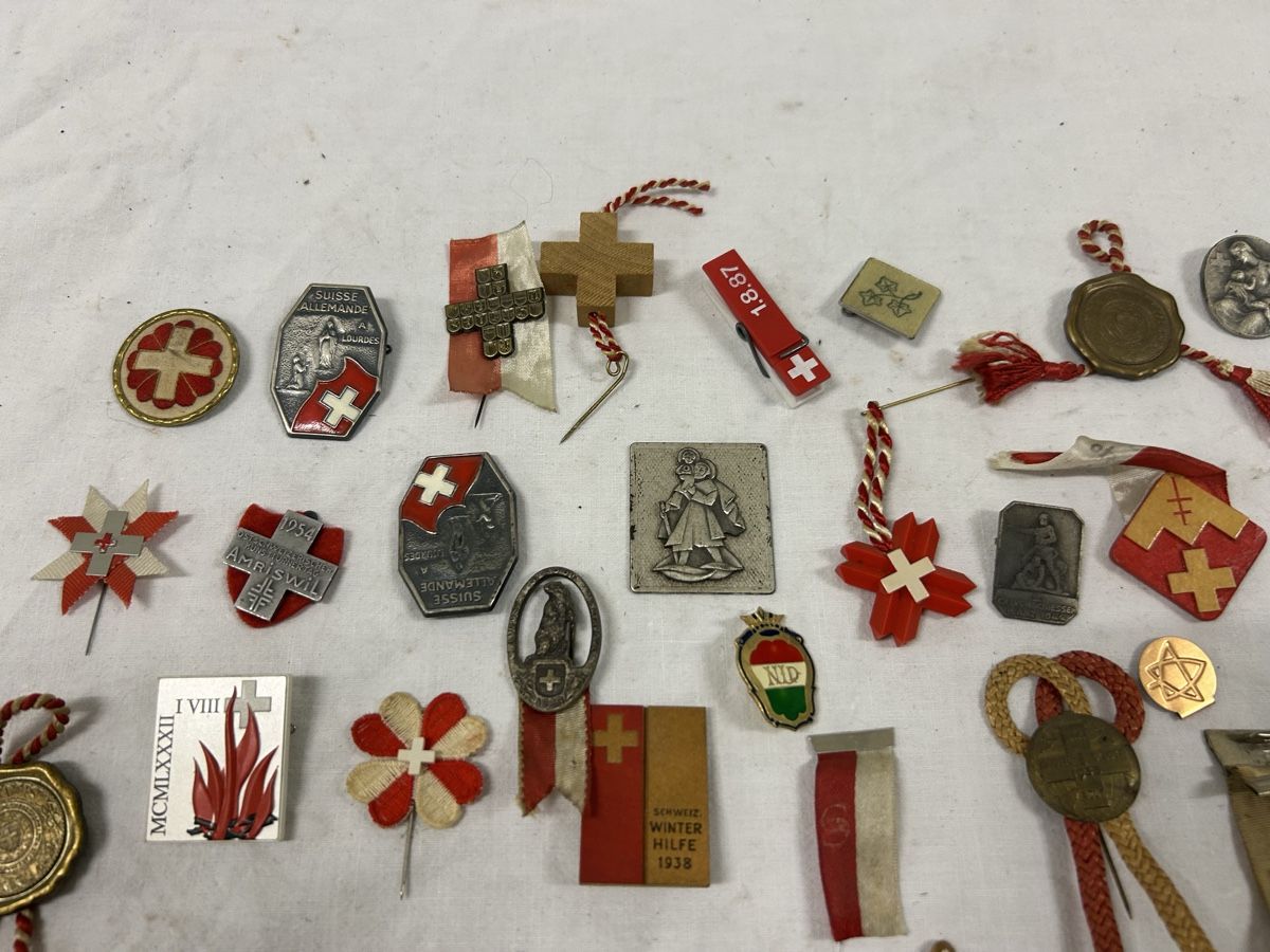 Placchette & Badge: Konvolut Schweizer Pins und Abzeichen verschiedene. – Usato da Fanas venduto da Alessio11 2