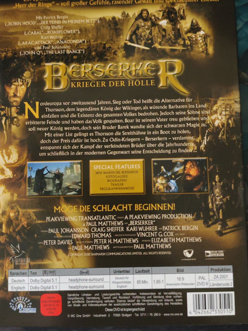 Tutti i DVDs: Berserker - Krieger der Hölle  – Usato da Laufenburg venduto da grossrto 1