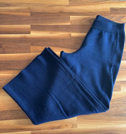OYSHO Culotte Hose aus Strick – Dunkelblau – Gr. S