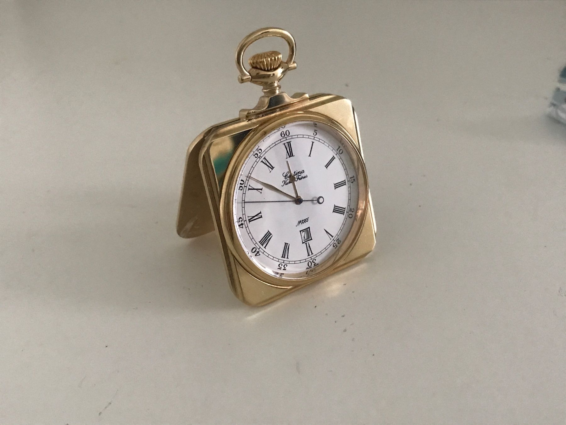 Certina Orologi: Taschenuhr Certina, vergoldet – Nuovo (secondo la descrizione) da Bremgarten AG venduto da Belana0 1