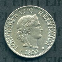 CHF___0.05 1904 unz-stgl 5 Rappen