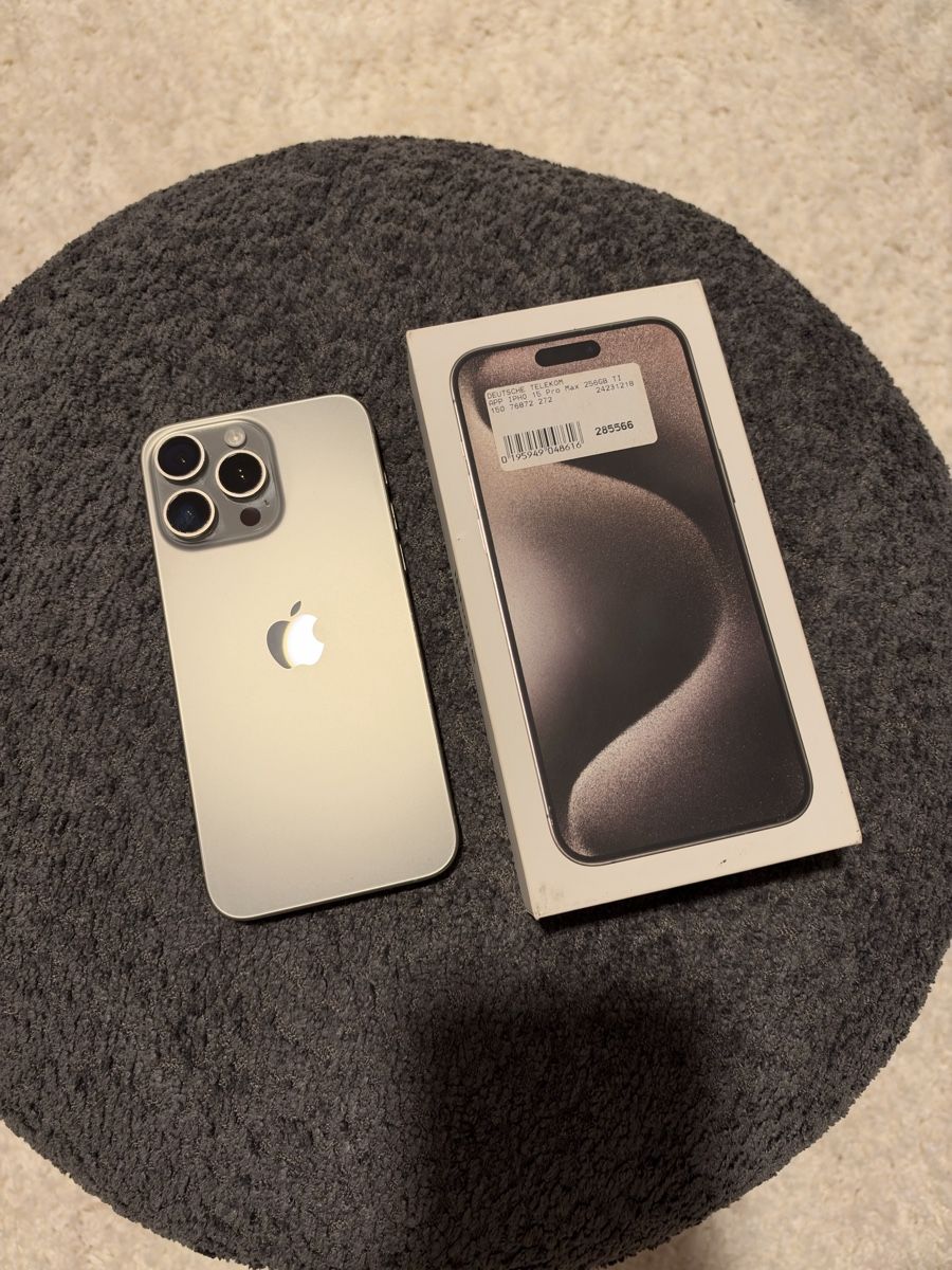 Apple Handys / Smartphones: iPhone 15 Pro Max Natural Titanium 256GB – Gebraucht aus Hermetschwil-Staff von Joannestrm