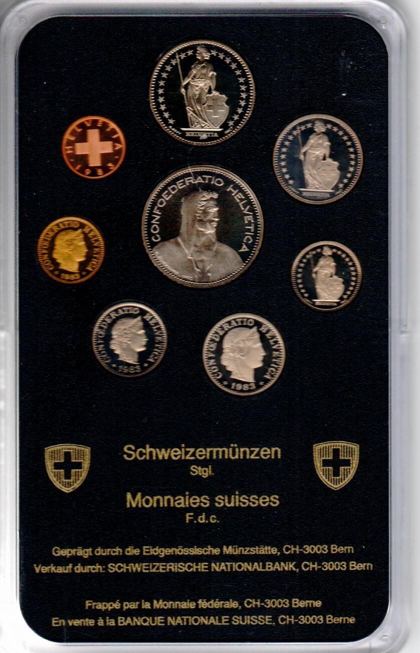 Tutti le monete: Münzsatz 1983 – Usato da Wolhusen venduto da Curver9 1