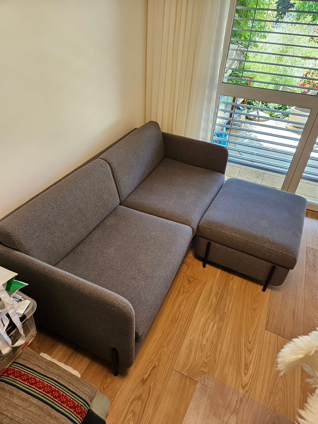 Bolia Divani: Bolia Pira Schlafsofa 3-Sitzer mit Hocker, Design Bettsofa – Usato da Richterswil venduto da Dumi 1