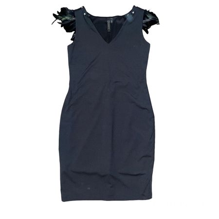 Cocktail Kleid mit Federn Neu 36-38