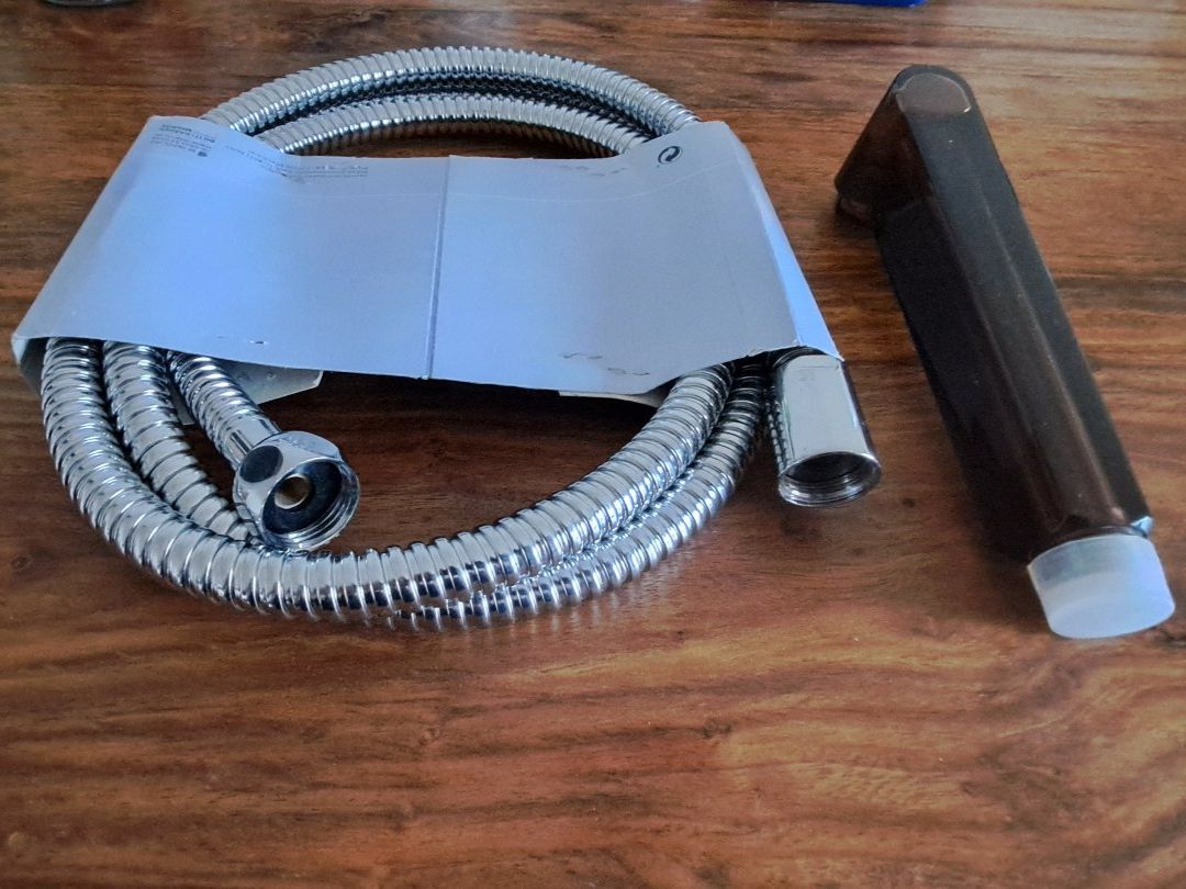 Duschbrausen: Brausegarnitur, Metall, 180cm, ungebraucht – Neu und originalverpackt aus Luzern von xem_g8vs 2