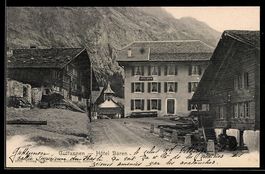 Guttannen, Strassenpartie am Hotel Bäre