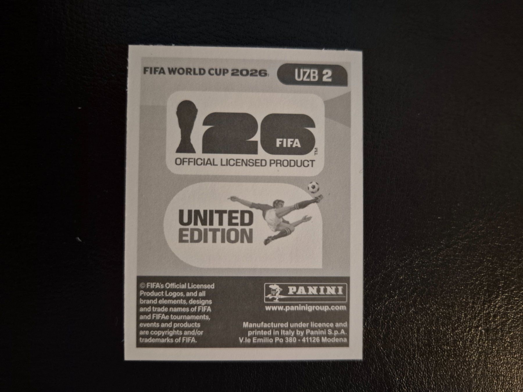 Panini Cartes à collectionner: Panini WM 26 UZB 2 – Neuf (Voir description) à Rorschacherberg par AJ3108 1