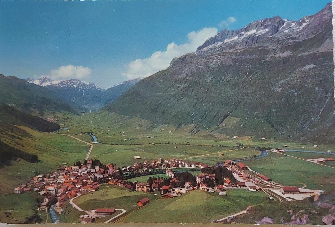 Cartoline postali: ANDERMATT  gegen Furka - 1965 – Usato da Delémont venduto da Domdom1
