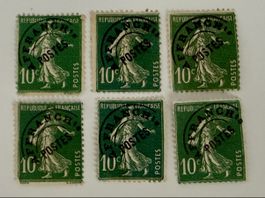 **10 Centimes Frankreich Briefmarken kleine Satz Top**