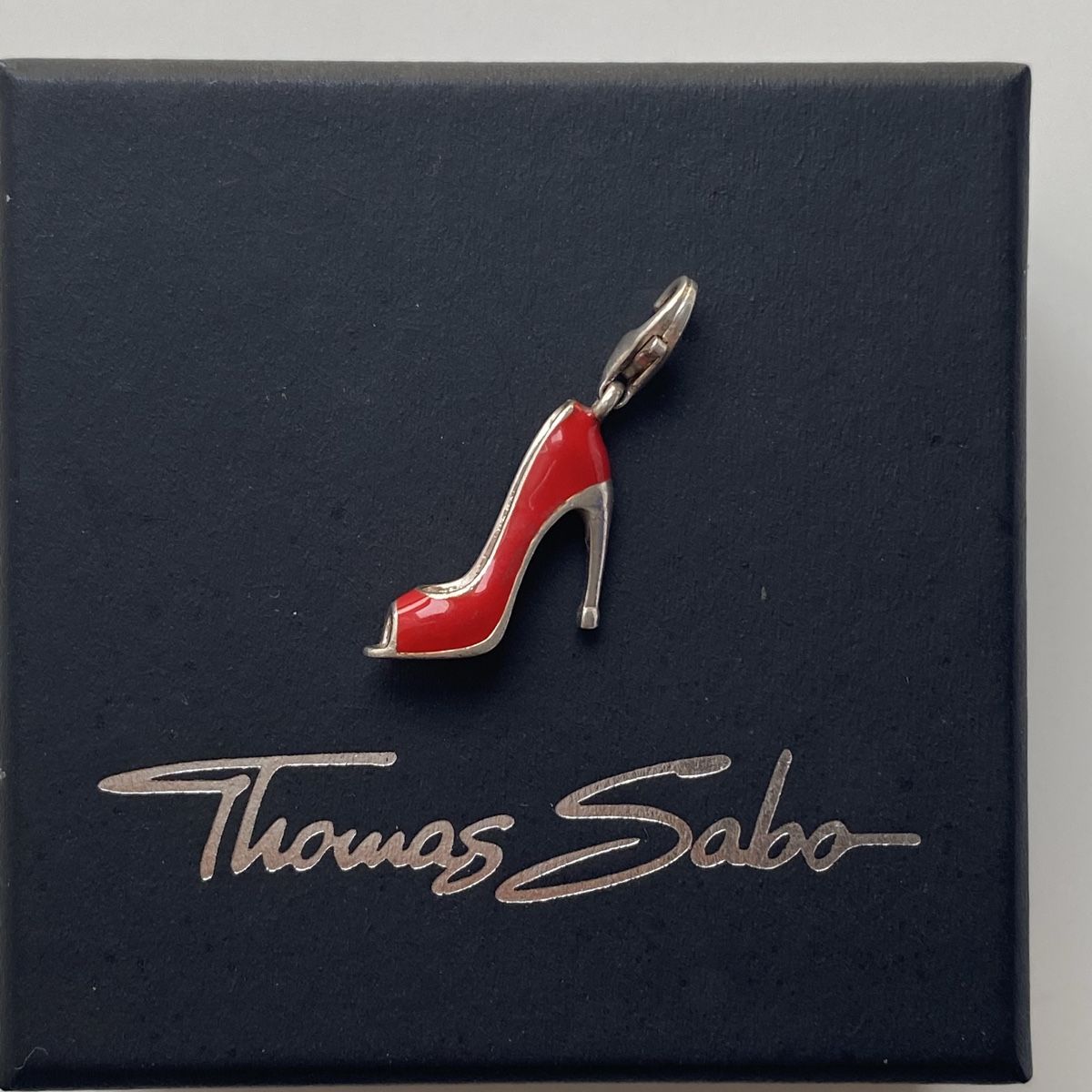 Thomas Sabo Ciondoli: Thomas Sabo Absatzschuh Rot Charms Silber 925 – Usato da Givisiez venduto da dor_xb9k