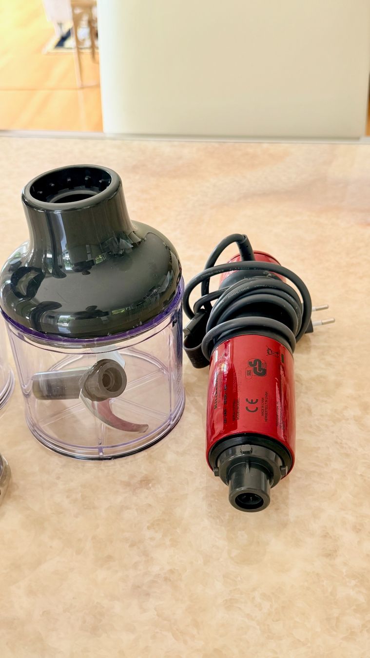 Kitchenaid Elettrodomestici da cucina: KitchenAid Stabmixer Set Empire Rot Zerkleinerer Mixbecher – Usato da Zürich venduto da sr.zurich 2