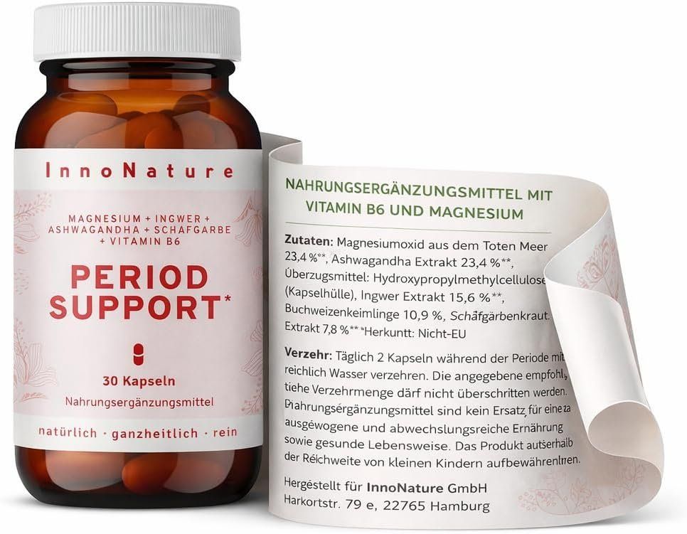 Cibi & Specialità: Period Support Kapseln Magnesium B6 Vegan – Nuovo e nell'imballaggio originale da Suhr venduto da SchnapperCH 1