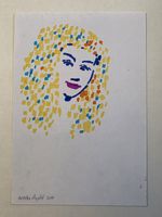 Walter Ropélé Original Buntstift/Papier 20x15cm handsign.