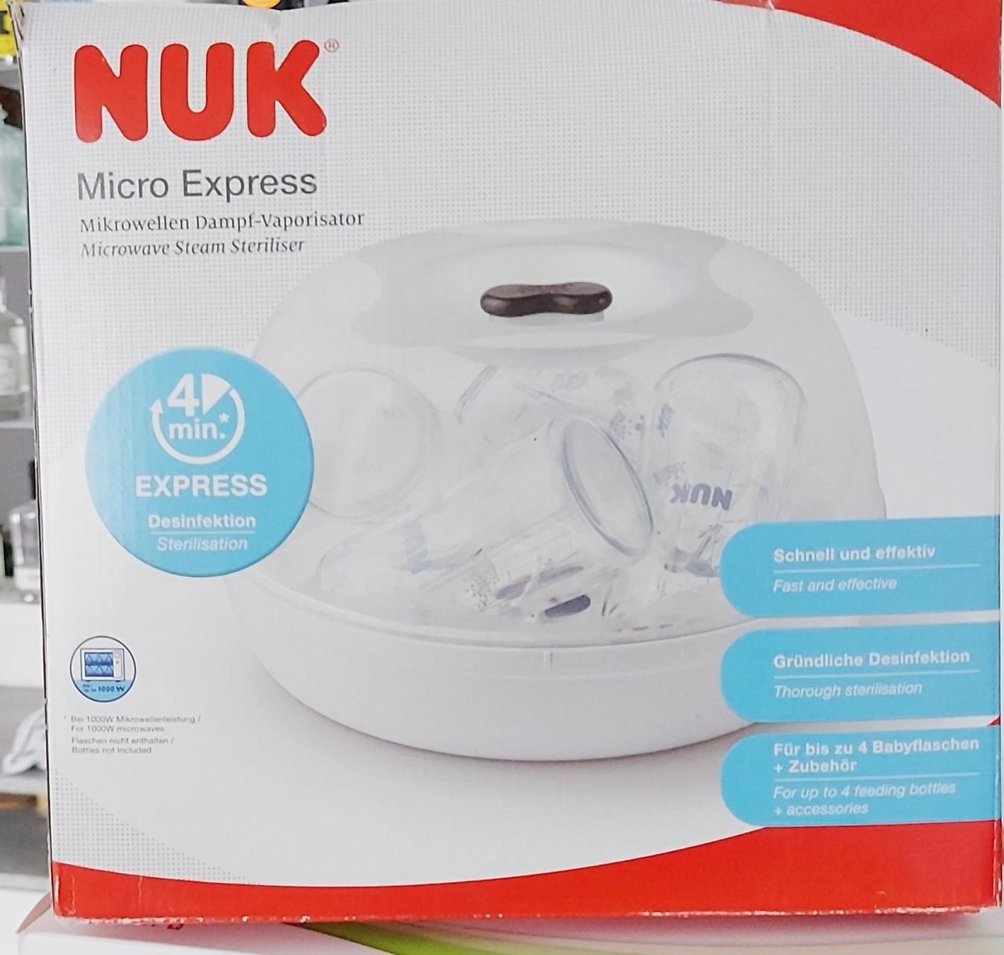 Repas pour bébés: NUK Micro Express Mikrowellen Vaporisator – D'occasion à Suberg par Saeru5