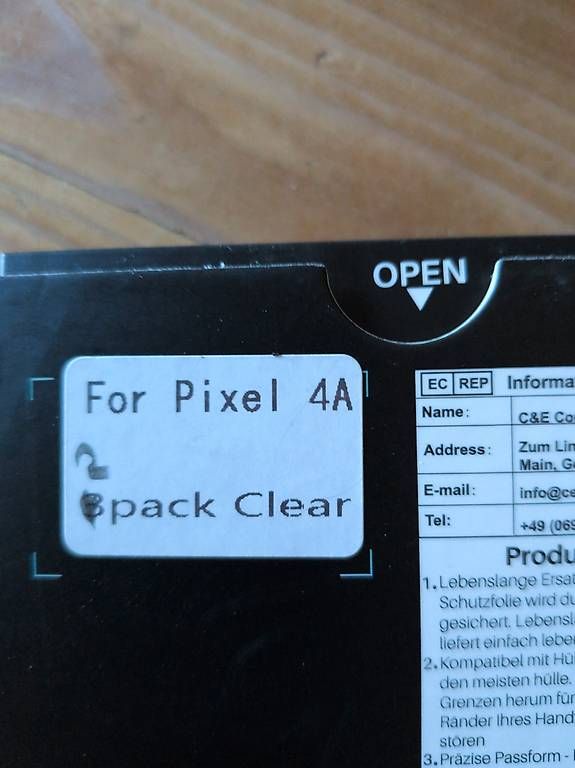 Gläser: Google Pixel 4a Glass Protector – Neu und originalverpackt aus Kreulingen von Mathilde014 1