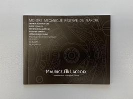 MAURICE LA CROIX Bedienungsanleitung Mécanique Réserve