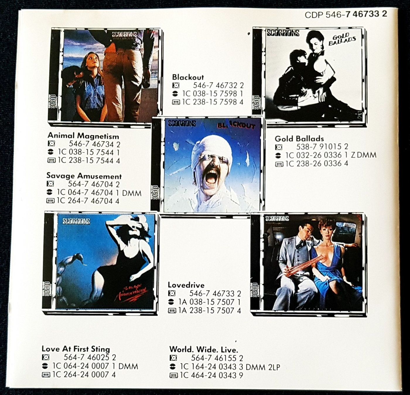 CD: Scorpions ‎– Lovedrive - CD - 1988 – Usato da Uster venduto da Zardodel 5