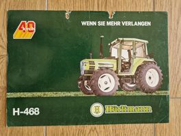 Original Prospekt Hürlimann Traktor H-468