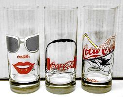 3 alte speziell Coca-Cola Gläser von 1991