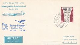 Erstflug Lufthansa Frankfurt- Genf 1959