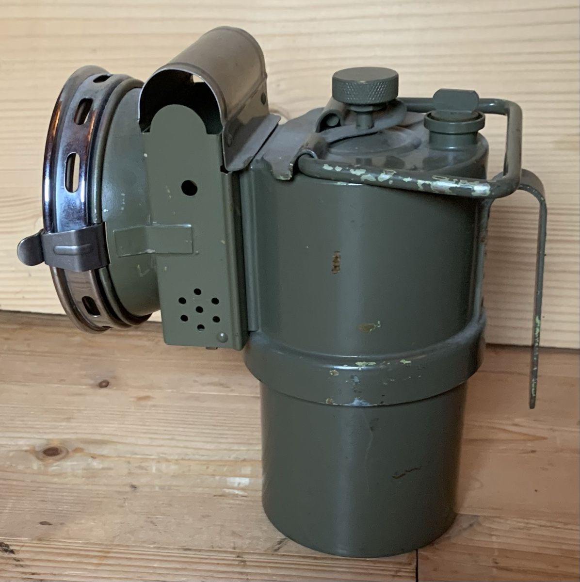 Schweizer Armee Lampade: Karbidlampe der CH Armee – Usato da Goldingen venduto da Bergler012 1