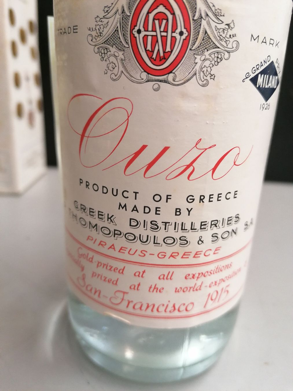 Bevande alcoliche: Ouzo Sans Rival Grecque, 1905, Bouteille Scellée. – Nuovo (secondo la descrizione) da Genève venduto da Leboucheoreilles 5