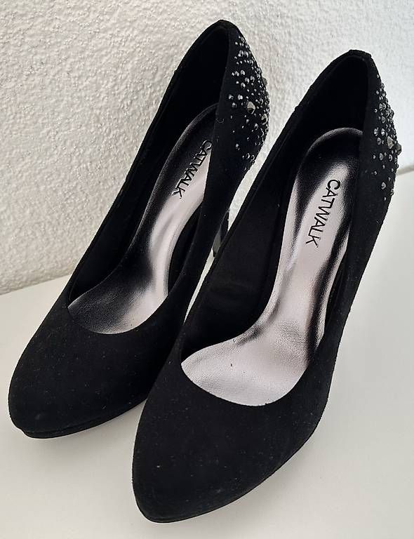 Scarpe da donna: High Heels schwarz mit Ziersteine – Nuovo e nell'imballaggio originale da Bachenbülach venduto da Niceyes 1