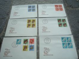 PJ 1966 FDC Serie und 4er